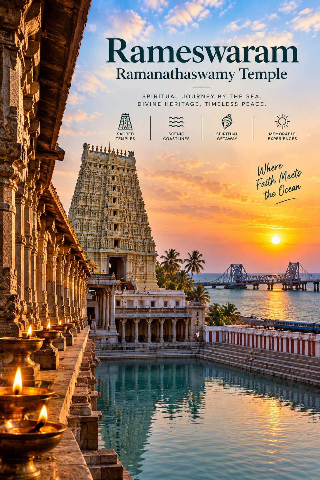 Rameswaram Ramanathaswamy Temple corridor